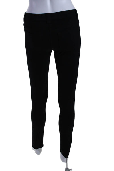 Theory Womens Stretch Low Rise Pull On Skinny Leg Jeggings Black Size PP