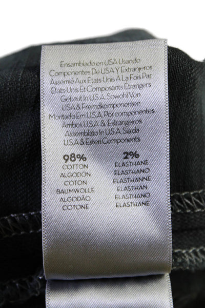 Mother Superior Womens Single Button Notched Lapel Jean Jacket Gray Size XS