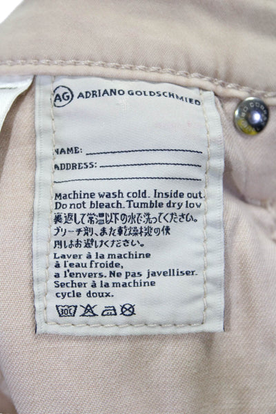 AG Adriano Goldschmied Womens Beige The Leggings Ankle Skinny Pants Size 26