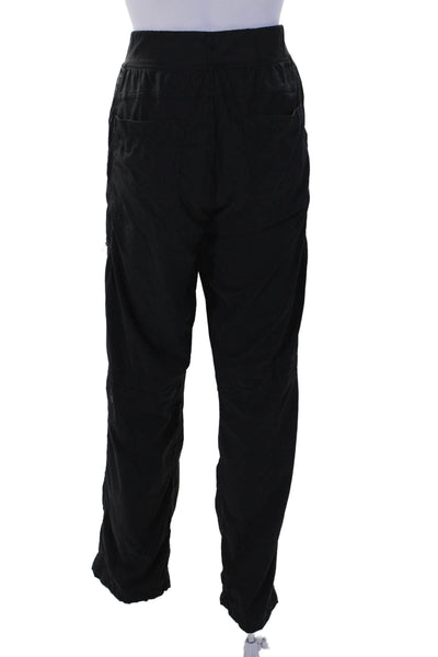 Lululemon Women's Drawstring Waist Pull-On Straight Leg Cargo Pants Black Size 6