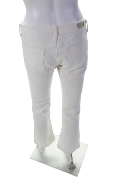 AG Women's Midrise Five Pockets Straight Leg Jeans Pants White Size 27