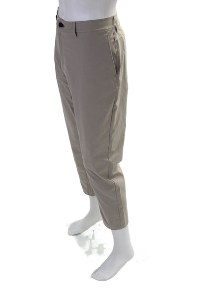 Public Rec Mens Zipper Fly Straight Leg Trouser Pants Brown Size 36x32