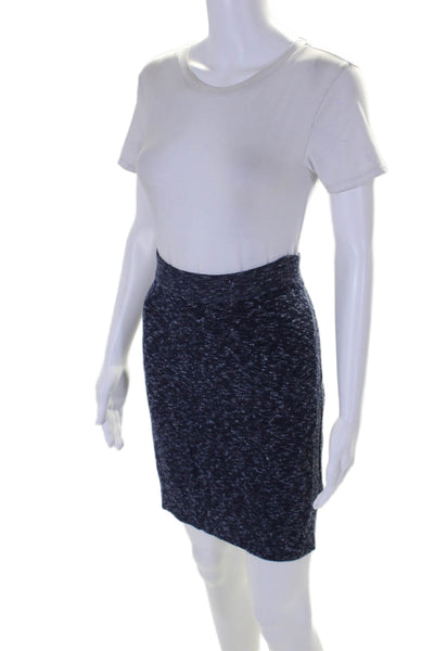 Rag & Bone Womens Knitted Spotted Print Elastic Waist Short Skirt Blue Size M