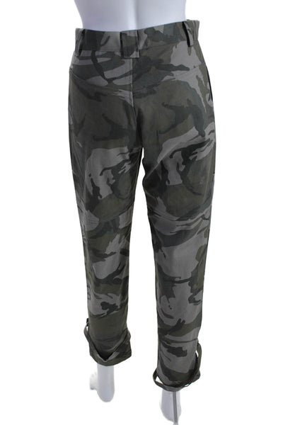 Kimberly Taylor Women's Flat Front Straight Leg Pants Camouflage Size XS