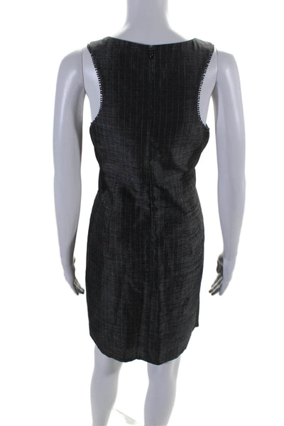 Development by Erica Davies Womens Striped Sleeveless Dress Black Size 6