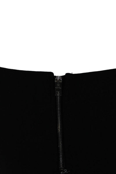 Rag & Bone Womens Back Zip Mid Rise Straight Leg Pants Black Size 8