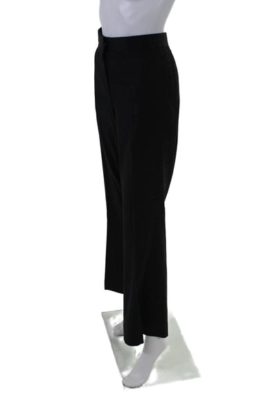 Theory Womens Hook & Eye Flat Front Zipped Straight Dress Pants Black Size 12