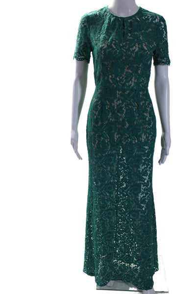 Aijek Womens Green Star Crossed Gown Green Size 0 10982853