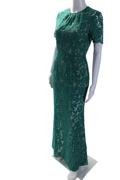 Aijek Womens Green Star Crossed Gown Green Size 0 10982853