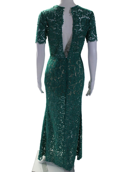 Aijek Womens Green Star Crossed Gown Green Size 0 10982853