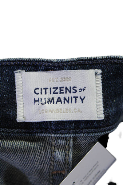 Citizens of Humanity Women's Midrise Medium Wash Straight Leg Pants Size 23