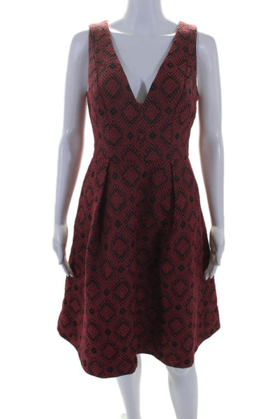 Hutch Womens Red Printed Everly Dress Red Size 6 10485767