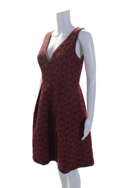 Hutch Womens Red Printed Everly Dress Red Size 6 10485767