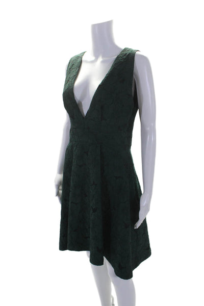 Paper Crown Womens Green Amsterdam Dress Green Size 6 10335819