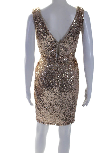 Badgley Mischka Womens Fifth Avenue Showstopper Dress Pink Size 0 10449987