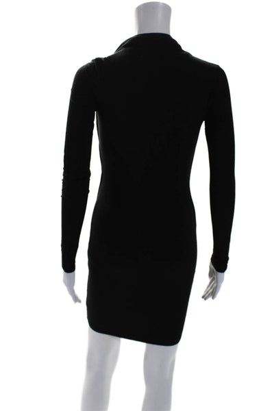 B44 Dressed by Bailey 44 Womens Cowl Neck Draped Mini Dress Black Size XS