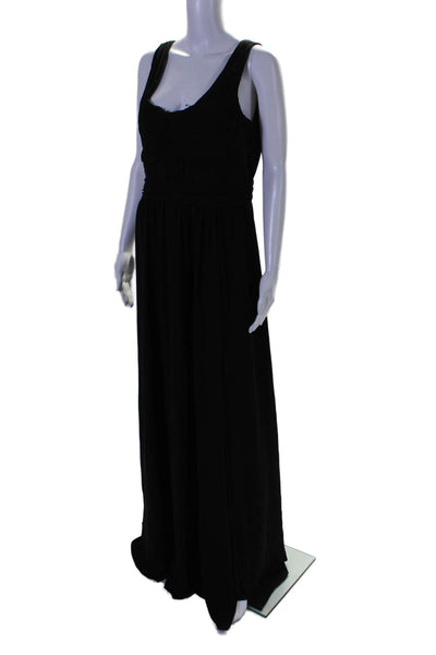 Love by Theia Womens Black Lace Scoop Neck Gown Black Size 6 12739436