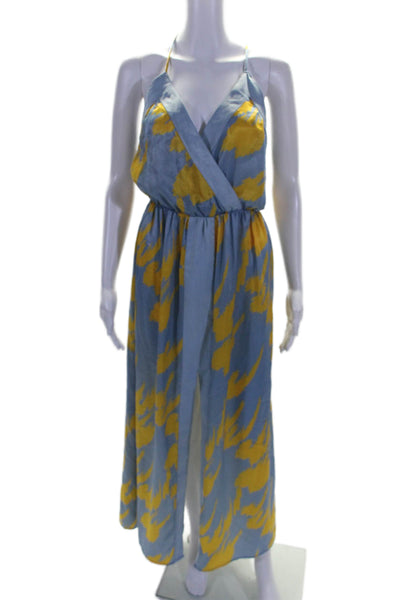 House of Harlow 1960 x Revolve Womens Blue Yellow Printed Shift Dress Size XS