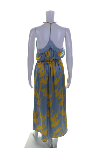 House of Harlow 1960 x Revolve Womens Blue Yellow Printed Shift Dress Size XS