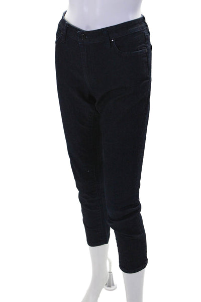 Broome Street Kate Spade Womens Dark Wash Cropped Jeans Blue Denim Size 28