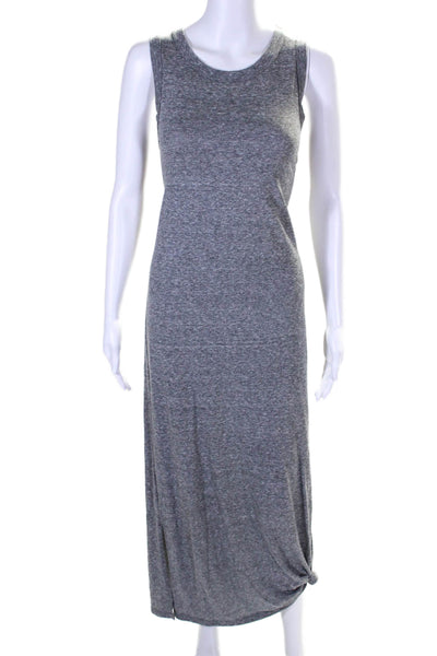 Current/Elliott Womens Round Neck Pullover Tied Knot Hem Tank Dress Gray Size 2