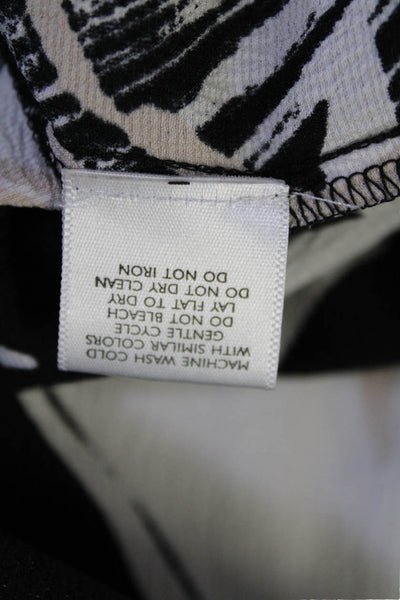 N Natori Womens Black Leaf Print Dress Black Size 0 12350816