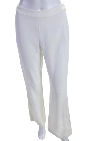 Kobi Halperin Womens High Rise Flare Leg Trouser Pants White Size Extra Small