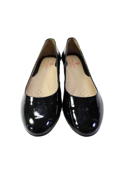 Marc Joseph New York Womens Patent Leather Almond Toe Ferris Flats Black Size 6