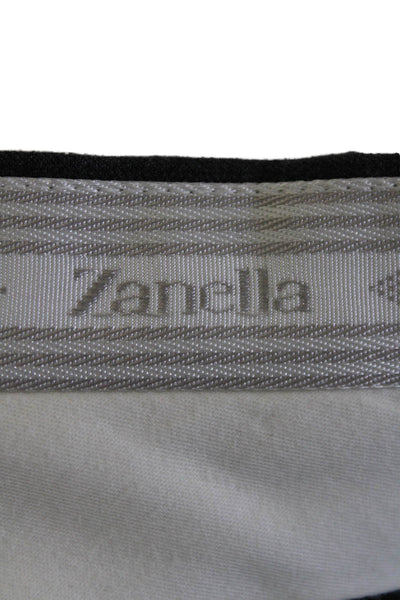 Zanella Men's Hook Closure Flat Front Straight Leg Dress Pants Gray Size 40