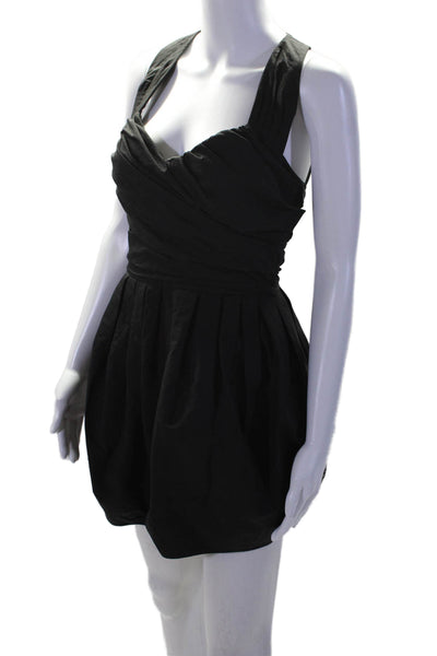 AllSaints Co Ltd Spitalfields Women's Bubble Hem Mini Dress Black Size 8