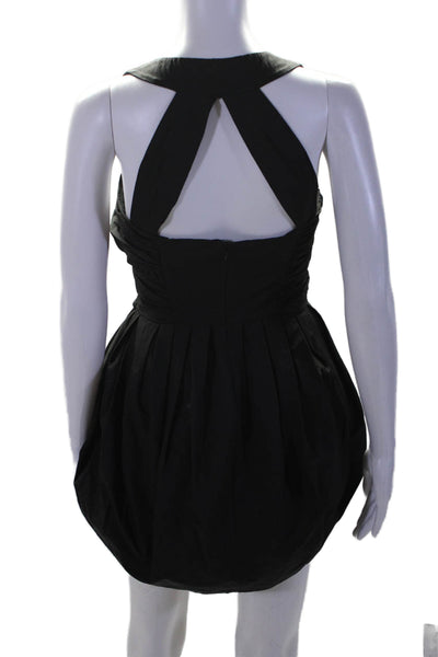 AllSaints Co Ltd Spitalfields Women's Bubble Hem Mini Dress Black Size 8