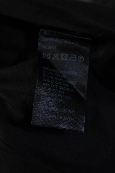 AllSaints Co Ltd Spitalfields Women's Bubble Hem Mini Dress Black Size 8