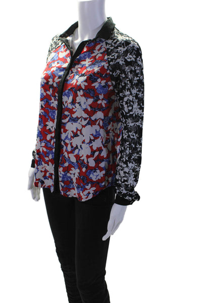 Peter Pilotto For Target Women's Long Sleeves Button Down Floral Shirt Size XS