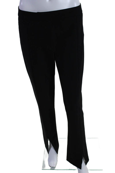 Jeffrey Dodd Womens Low Rise Pleated Front Straight Leg Dress Pants Black Size 6