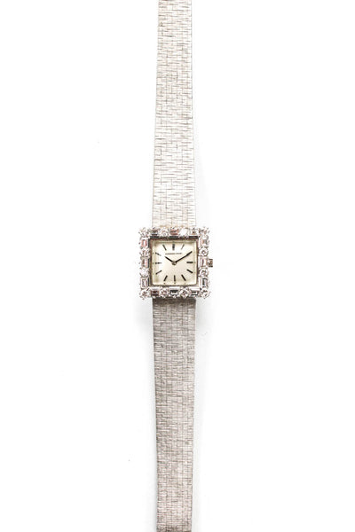 Audemars Piguet Womens Vintage 18K White Gold Diamond Satin Finish Watch 35.5g 1