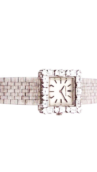 Audemars Piguet Womens Vintage 18K White Gold Diamond Satin Finish Watch 35.5g 1