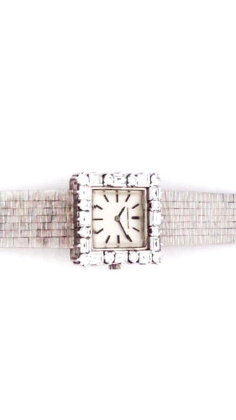 Audemars Piguet Womens Vintage 18K White Gold Diamond Satin Finish Watch 35.5g 1