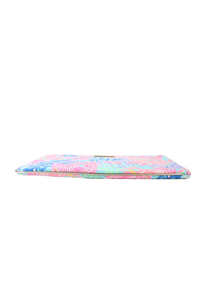 Lilly Pulitzer Womens Pink Printed Zip Large Tablet Sleeve with Pouch