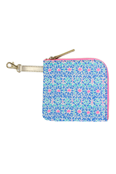 Lilly Pulitzer Womens Pink Printed Zip Large Tablet Sleeve with Pouch