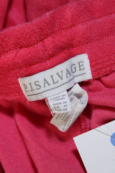 P.J. Salvage Women's Striped Velour Lounge Pants Pink Size M