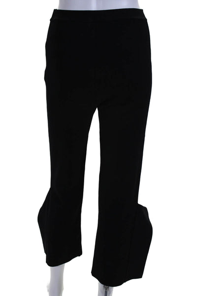 Stella McCartney Womens High Rise Knit Straight Leg Pants Black Size IT 36