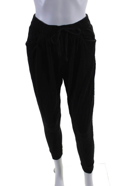 Helmut Helmut Lang Womens Elastic Waist Tapered LEg Sweatpants Black Size Small