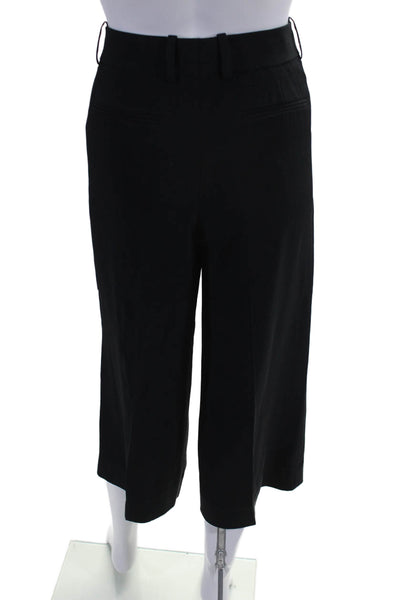 Everlane Womens Mid Rise Pleated Front Pedal Pusher Dress Pants Black Size 6