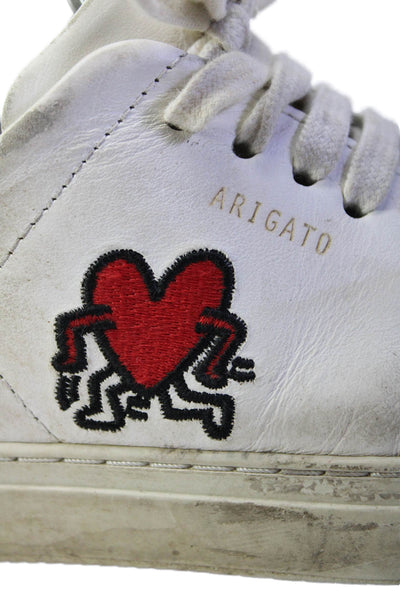 Axel Arigato x Keith Haring Womens Graphic Print Lace-Up Sneakers White Size 6