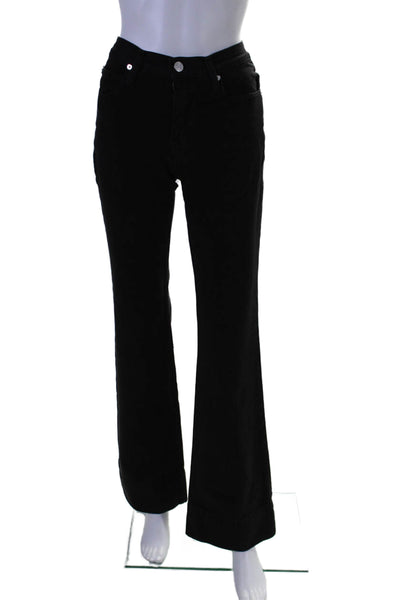 Frame Women's High Waist Five Pockets Straight Leg Denim Pants Black Size 23