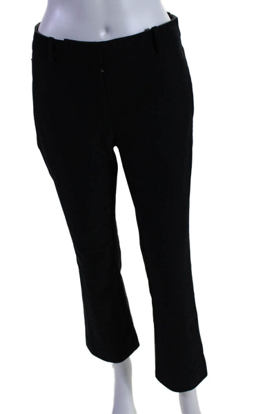 Derek Lam 10 Crosby Women's Pleated Straight Leg Dress Pants Black Size 4