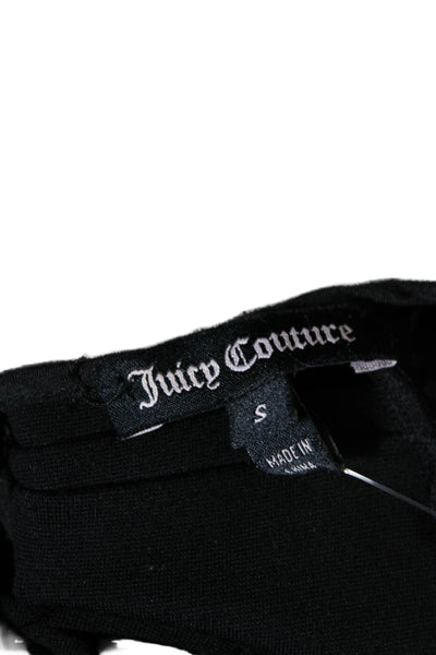 Juicy Couture Womens Back Zip Sleeveless Laser Cut Trim Dress Black Size Small