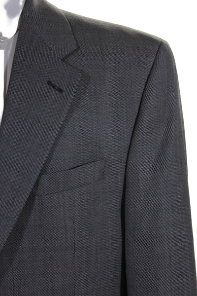 Lauren Ralph Lauren Men's Long Sleeves Lined Two Button Jacket Gray Size 42