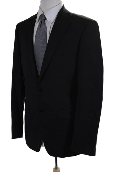 Calvin Klein Men's Long Sleeves Lined Two Button Jacket Black Size 40