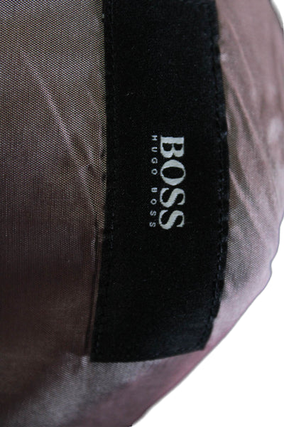 Boss Hugo Boss Mens Wool Collared Buttoned Blazer Pants Suit Black Size EUR 44